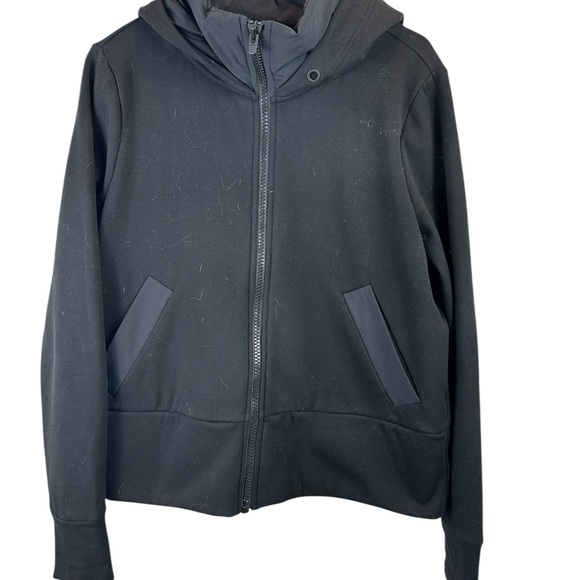 ATHLETA Black Victory Primaloft Fleece Lined Zip Up Hoodie - Picture 4 of 8